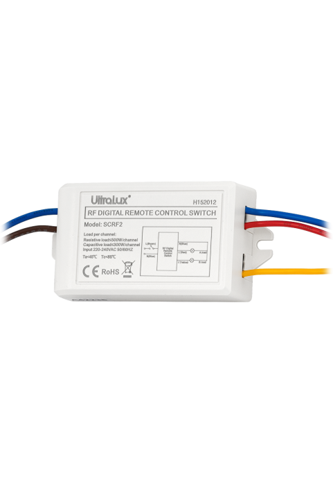 Двуканален ключ с RF дистанционно управление 220V AC