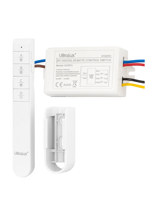 Триканален ключ с RF дистанционно управление 220V AC