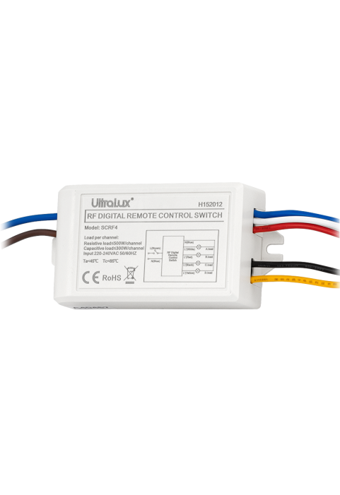 Четириканален ключ с RF дистанционно управление 220V AC