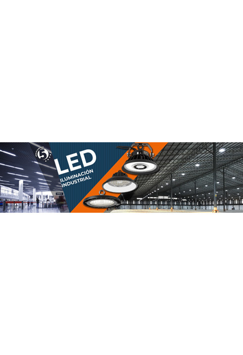 LED индустриално осветително тяло с димиращ драйвер 0-10V, 100W, 100-277V AC, IP65