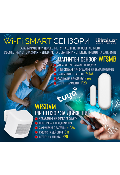 Wi-Fi SMART сензор за врати и прозорци