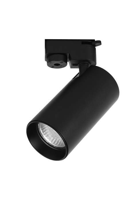 Тяло за релсов монтаж, двупроводно, GU10, 220-240V AC, IP20, черно