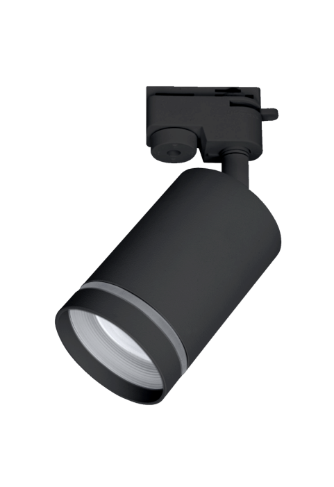 Тяло за релсов монтаж, двупроводно, GU10, 220-240V AC, IP20, черно