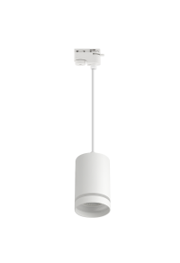 Тяло за релсов монтаж, висящо, двупроводно, GU10, 220-240V AC, IP20, бяло