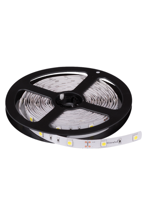 LED лента, 6.75W/m, 6500K, 12V DC, SMD5050, 30 LEDs/m, IP20