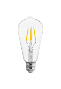 LED filament лампа крушка, димираща, 4W, E27, 4200K, 220-240V AC, неутрална светлина