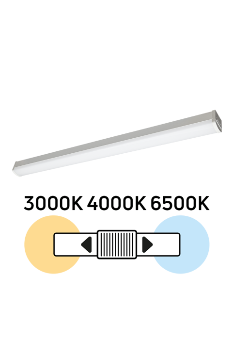 LED линейно осветително тяло CCT, 1.20м, 36W, 220V-240V AC, IP20