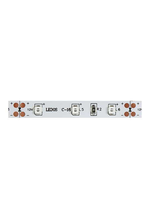 LED лента, 4.8W/m, червена, 12V DC, SMD2835, 60 LEDs/m