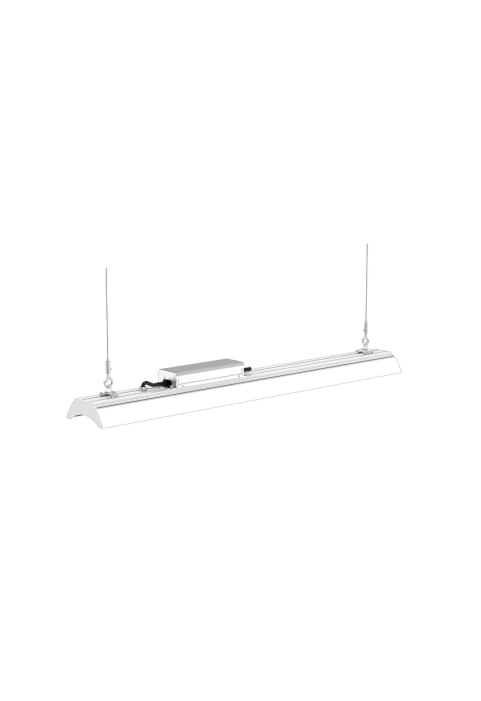 LED линейно индустриално осветително тяло 150W, 5000K, 100V-277V AC, IP65, Дифузер 90°