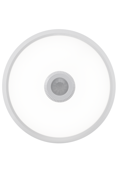 15W LED плафониера с PIR сензор за движение, кръг, бяла, 4000K, 220-240V AC, неутрална светлина, IP20