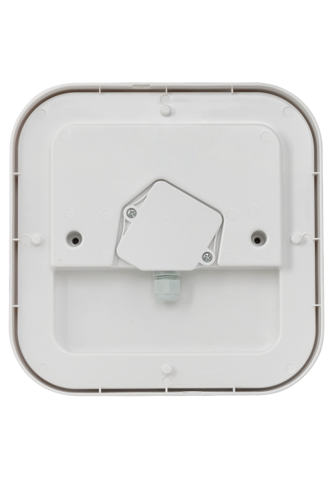15W LED водоустойчива плафониера квадрат, бяла, 4000K, 220-240V AC, неутрална светлина, IP65