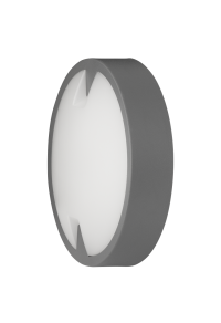 LED водоустойчива плафониера кръг, сива, 18W, 4000K, 220-240V AC, неутрална светлина, IP65