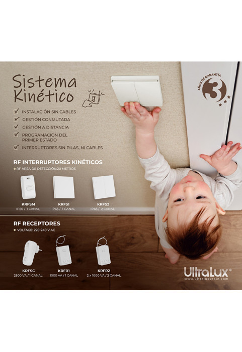 RF кинетичен едноканален ключ, IP65