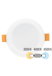 LED панел за вграждане, кръг, влагозащитен 5W, 3000K/4000K/6500K, 220-240V AC, IP54