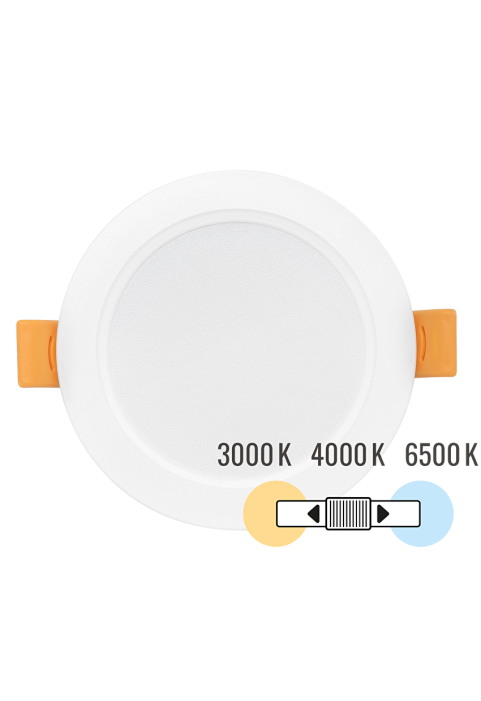 LED панел за вграждане, кръг, влагозащитен 5W, 3000K/4000K/6500K, 220-240V AC, IP54
