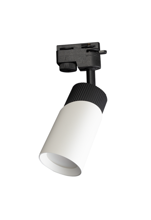 Тяло за релсов монтаж, двупроводно, GU10, 220-240V AC, IP20, черно&бяло