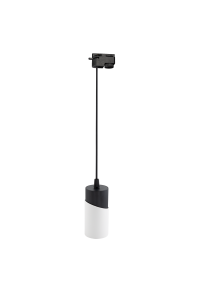 Тяло за релсов монтаж, висящо, двупроводно, GU10, 220-240V AC, IP20, черно&бяло