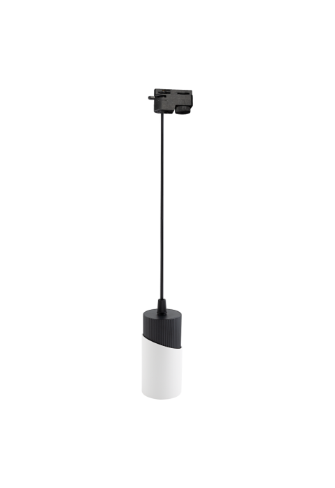Тяло за релсов монтаж, висящо, двупроводно, GU10, 220-240V AC, IP20, черно&бяло