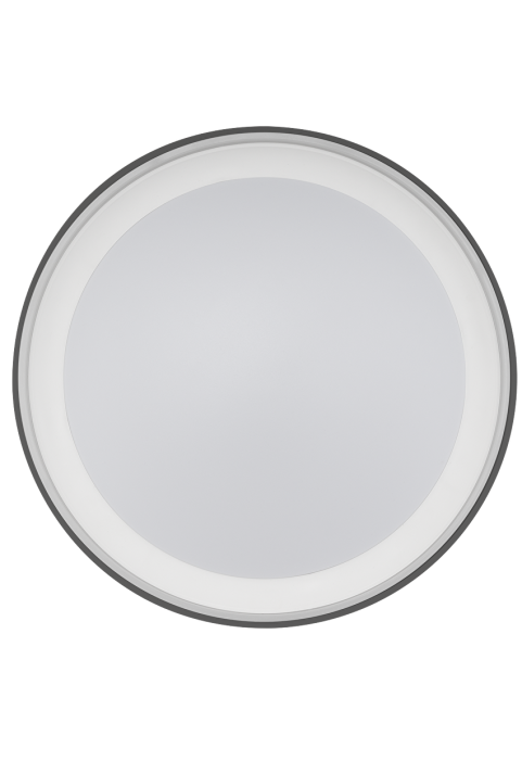 LED димираща CCT плафониера с дистанционно, черна, 45W, 3000-6000К, 220-240V AC, IP20
