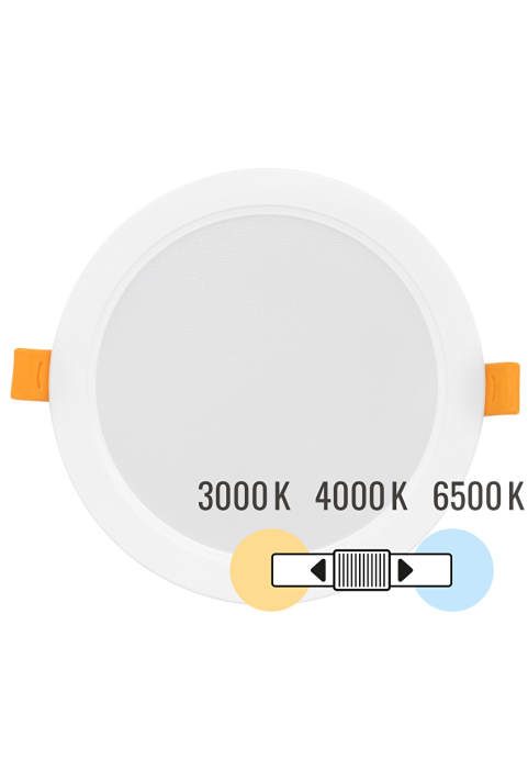 LED панел за вграждане, кръг, влагозащитен 12W, 3000K/4000K/6500K, 220-240V AC, IP54