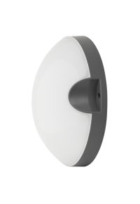 LED плафониера кръг, сива, 11W, 4000K, 220-240V AC, неутрална светлина, IP54