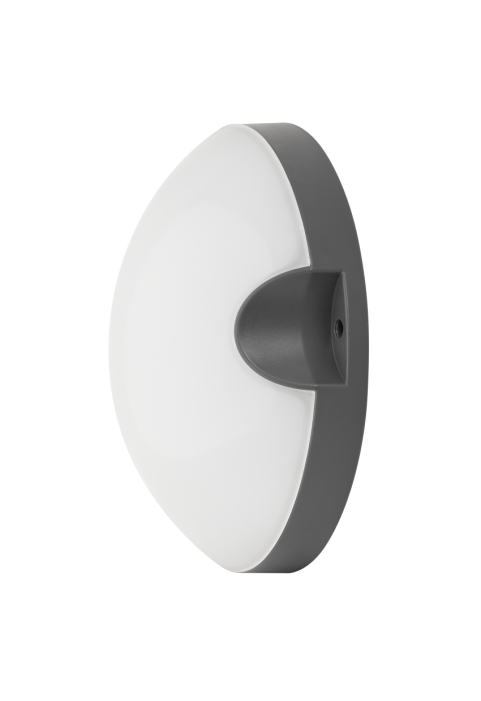 LED плафониера кръг, сива, 11W, 4000K, 220-240V AC, неутрална светлина, IP54