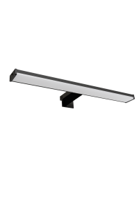 LED осветително тяло за баня – за огледало, стена и шкаф, 8W, 4000К, черно, IP44