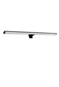 LED осветително тяло за баня – за огледало, стена и шкаф, 12W, 4000К, черно, IP44