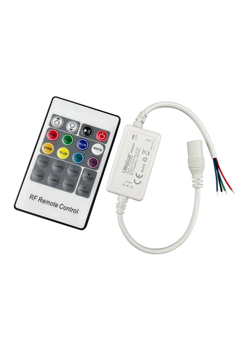 RF Мини контролер за RGB LED осветление, 6A, 12-24V DC