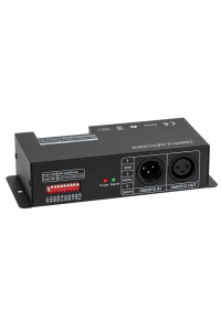 DMX RF декодер за RGB/RGBW LED осветление, 32А, 12-24V DC, IP20