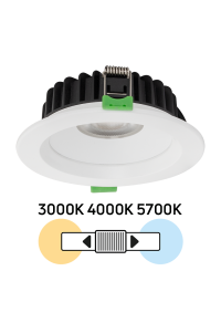 LED луна за вграждане, димираща, 10W, 3000K/4000K/5700K, 220-240V AC, IP44