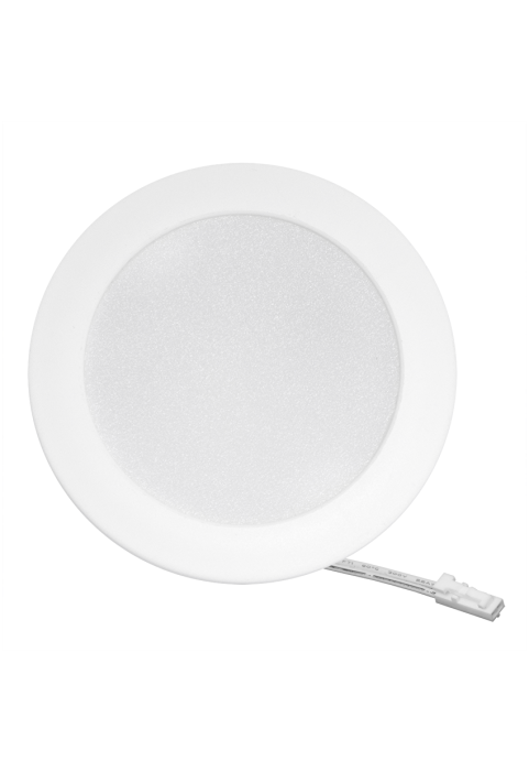 Мебелна LED луна за вграждане, кръг, 4W, 3000K/4000K/6500K, 12V DC, IP44, бяла