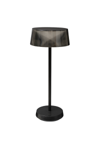 LED димираща презареждаема настолна лампа 2.3W, 3000K, IP44, черна