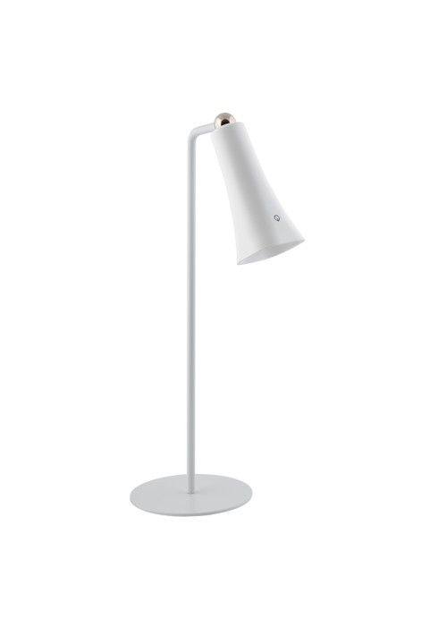 LED димираща презареждаема магнитна настолна лампа 3W, 4000K, IP20, бяла
