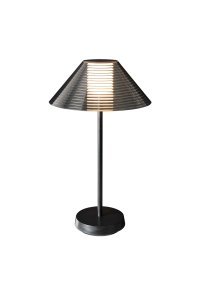 LED димираща презареждаема настолна лампа 1.5W, 3000K, IP44, черна