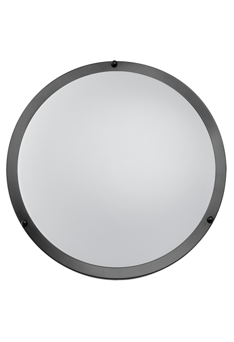 18W Декоративна LED плафониера , 4200K, 220-240V AC, черна, кръг, IP20