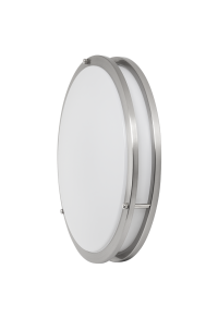 24W Декоративна LED плафониера , 4200K, 220-240V AC, сатиниран никел, кръг, IP20