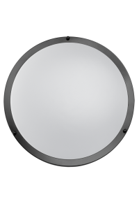 36W Декоративна LED плафониера , 4200K, 220-240V AC, черна, кръг, IP20