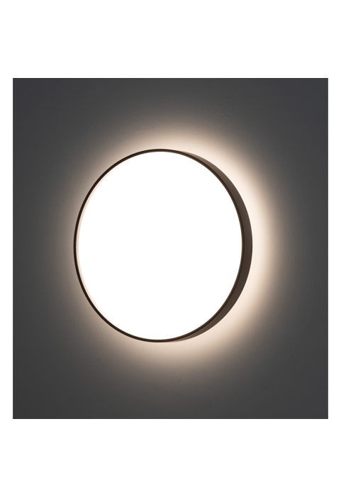 18W LED CCT плафониера, черна, 3000K/4000K/6500К, 220-240V AC, кръг, IP20