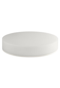 LED плафониера 18W/24W/30W, CCT 3000K/4000K/5000K, 220V-240V AC, IK08, бяла, кръг, IP54