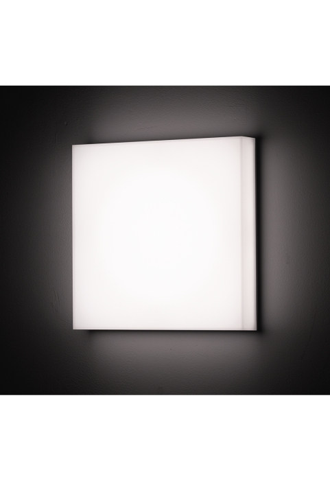 LED плафониера 18W/24W/30W, CCT 3000K/4000K/5000K, 220V-240V AC, IK08, бяла, квадрат, IP54
