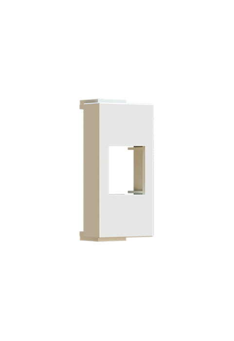 ^ MODYS MOUNTING FRAME BLANK FOR KEYSTONE IVORY 1 M. IP20