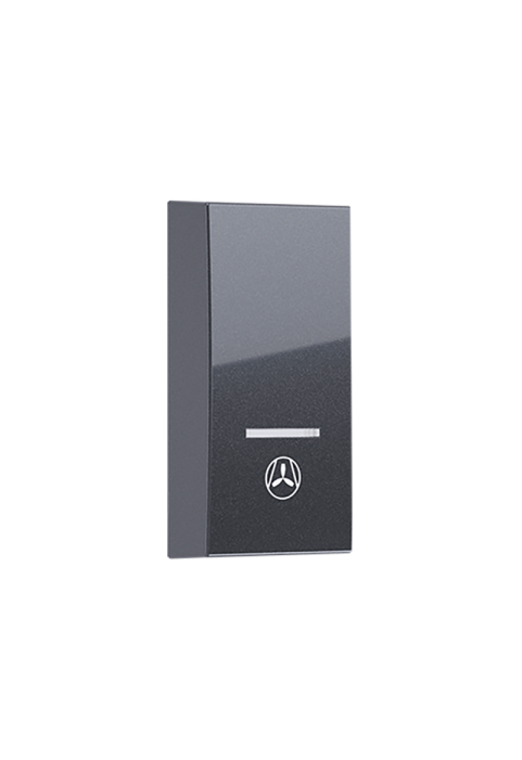 ^ MODYS BUTTON WITH INDICATOR & SYMBOL VENTILATOR 1 M. ANTHRACITE