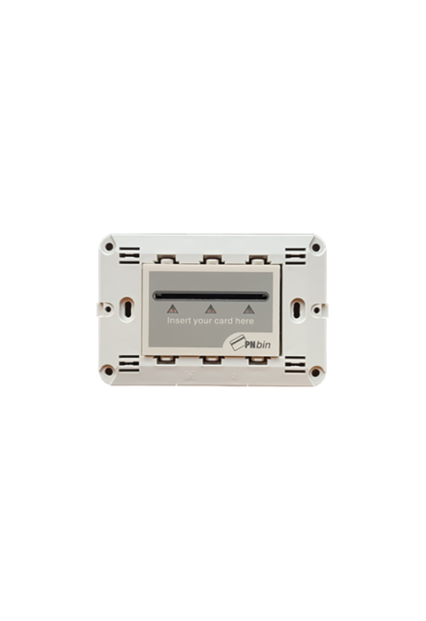 ^ MODYS CARD SWITCH RFID & MOUNT. FRAME 3 M. WITH SCREWS LIGHT GREY 24VDC IP20