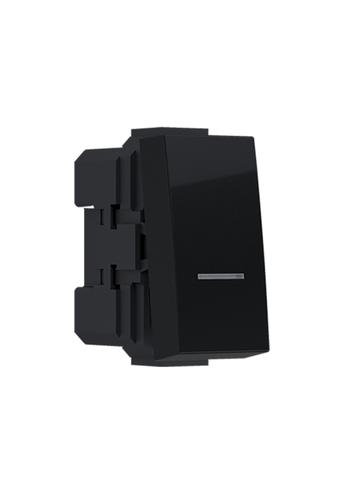 ^MODYS CONTROL 2 WAY SWITCH MATT BLACK 1 M. 1P 10AX 250VAC IP20 