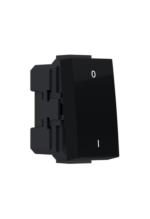^MODYS 2-POLE SWITCH (0-1) MATT BLACK 1 M. 2P 10AX 250VAC IP20 