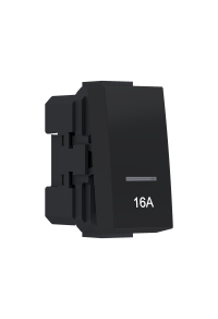 ^MODYS 2-POLE SWITCH (0-1) WITH 16A INDICATOR MATT BLACK 2P 16AX 250VAC IP20 