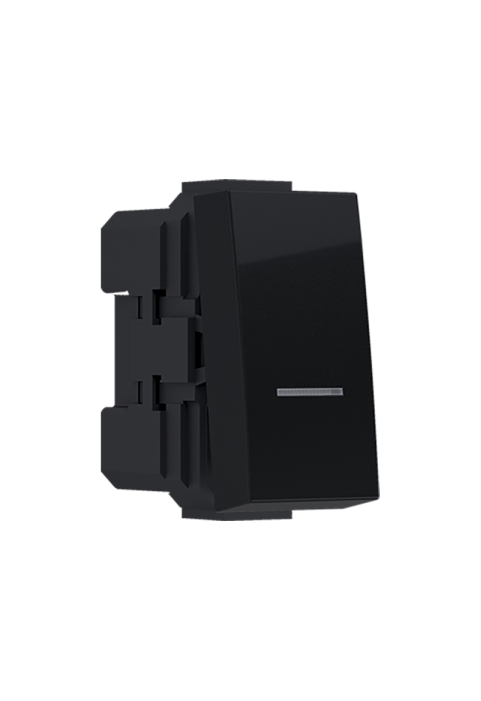^MODYS PUSH BUTTON SWITCH MATT BLACK 1 M. 1P 10A 250VAC IP20 