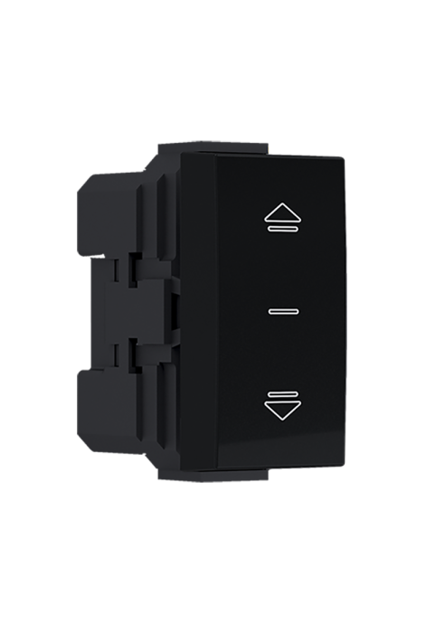 ^ MODYS BLIND SWITCH MATT BLACK 1 M. 2P 10AX 250VAC IP20 