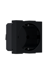 MODYS SCHUKO SOCKET MATT BLACK 2 M. 2P+E 16A 250VAC IP20
